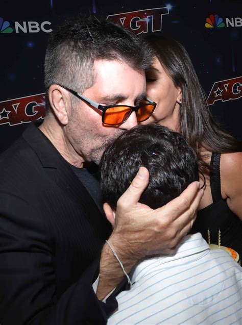 Simon Cowell Makes Rare Appearance with Son, 9, at AGT .